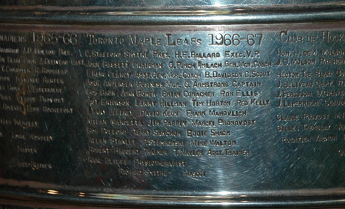 1967 Toronto Maple Leafs Stanley Cup Winner