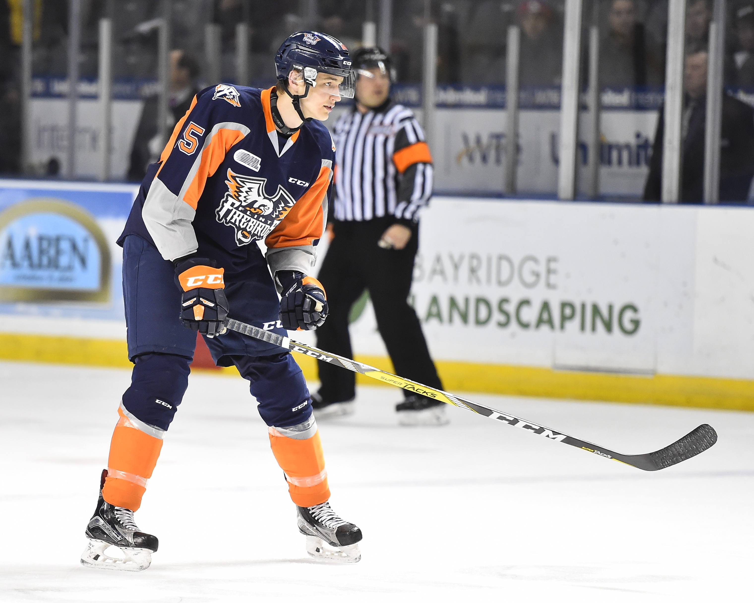 Fedor Gordeev of the Flint Firebirds. Photo by Aaron Bell/OHL Images