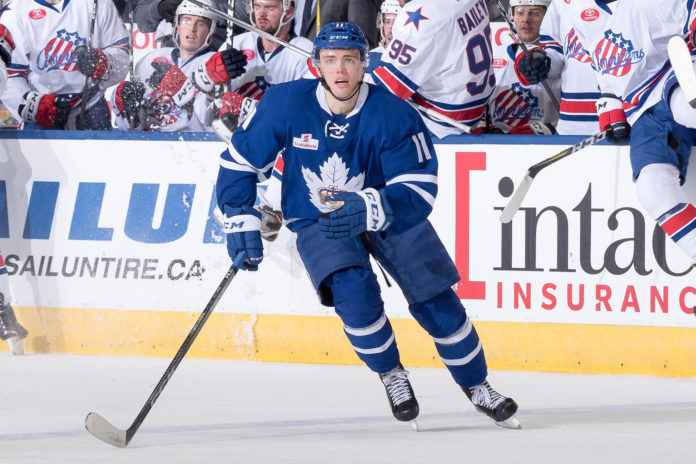 Andreas Johnsson of the Toronto Marlies Andreas Johnsson of the Toronto Marlies
